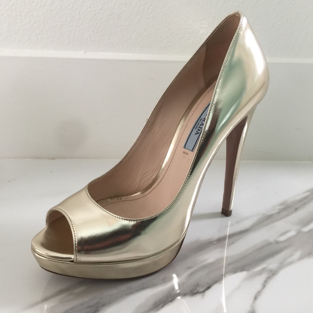 Prada Peep Toe Heels